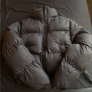 ANWND Black Cropped Puffer Jacket - M